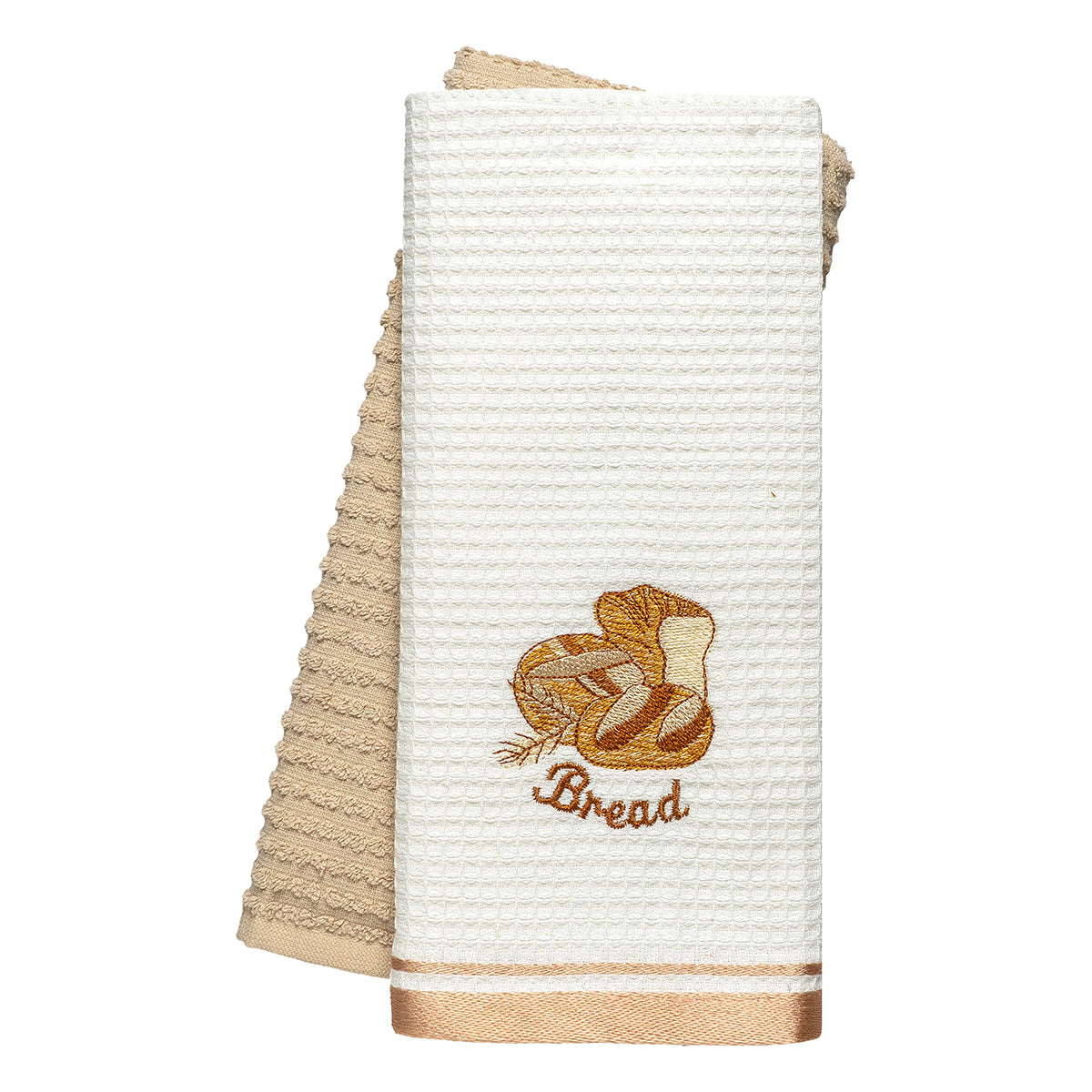 Ποτηρόπανα Σετ 2 Τμχ Bread Art 8813 40x60εκ Μπεζ