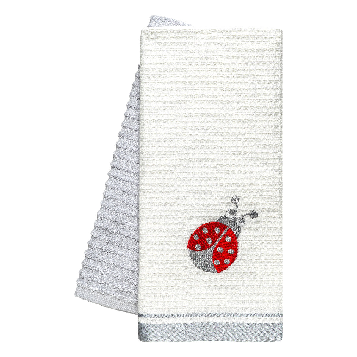 Ποτηρόπανα Σετ 2 Τμχ Ladybug Art 8816 40x60εκ Γκρι