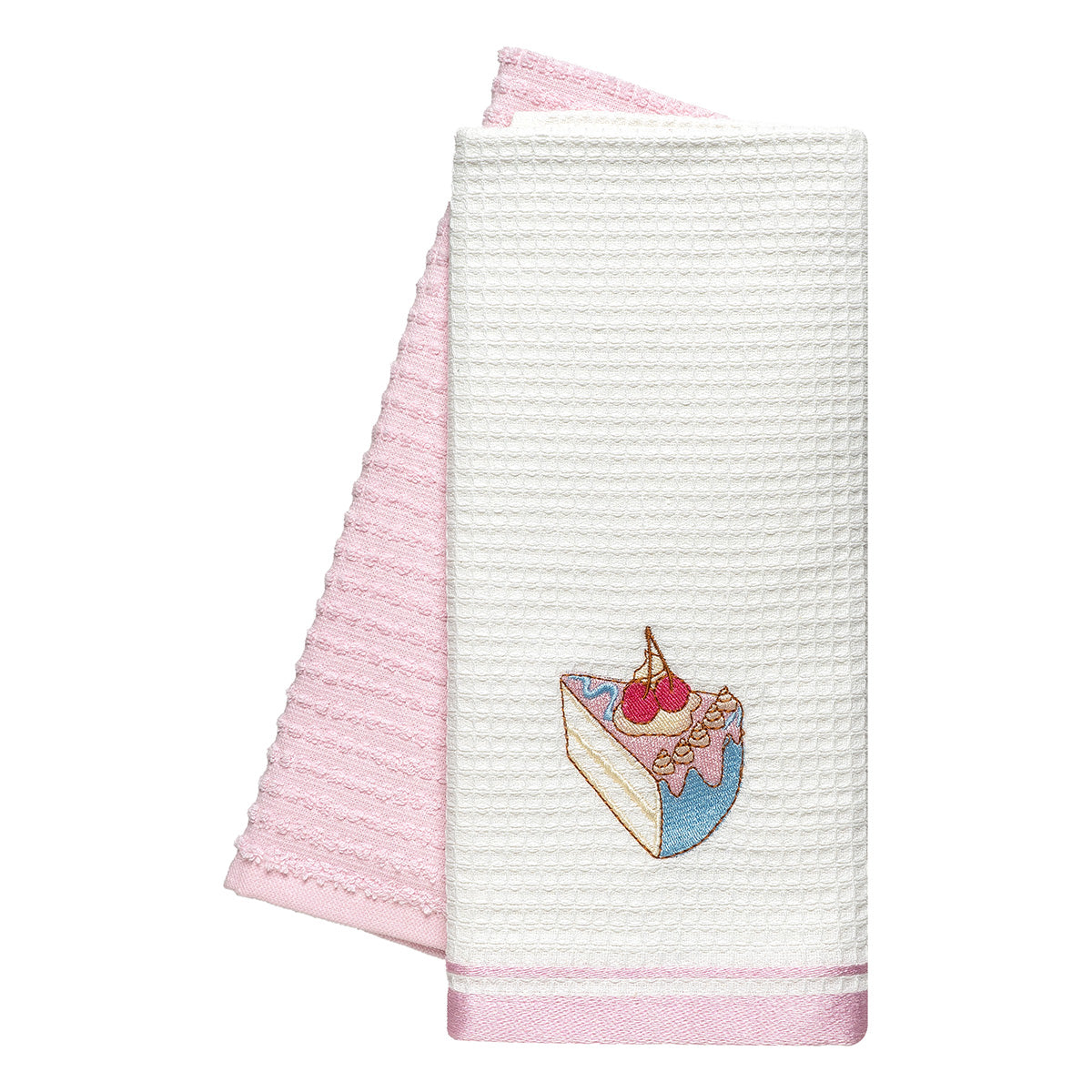 Ποτηρόπανα Σετ 2 Τμχ Cake Art 8817 40x60εκ Ροζ