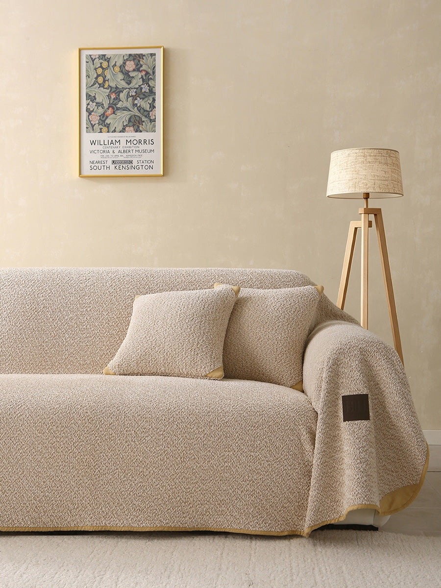 Ριχτάρια Σετ 3 Τμχ Lamb Plus Art 8833 (175x180εκ + 175x250εκ + 175x300εκ) Μπεζ