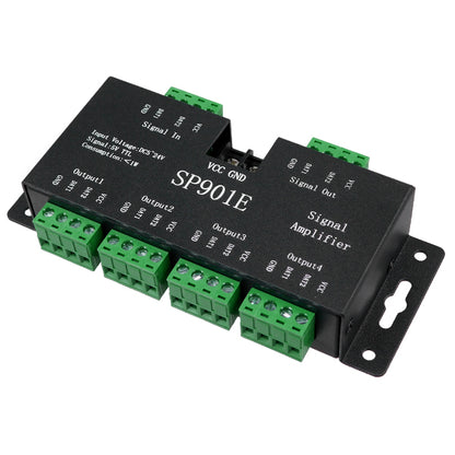 LED Digital RGB Ενισχυτής Σήματος SP901E LED Pixel WS2812B WS2811 SPI Signal Amplifier Repeater 10000 IC Professional Series 5v - 12v - 24v 88774