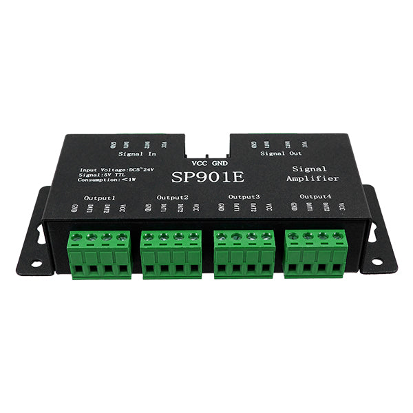 LED Digital RGB Ενισχυτής Σήματος SP901E LED Pixel WS2812B WS2811 SPI Signal Amplifier Repeater 10000 IC Professional Series 5v - 12v - 24v 88774