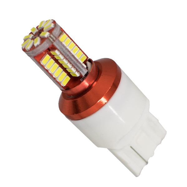 Λαμπτήρας LED T20 7440 με 57 SMD Can Bus 3014 Ψυχρό Λευκό GloboStar 88922