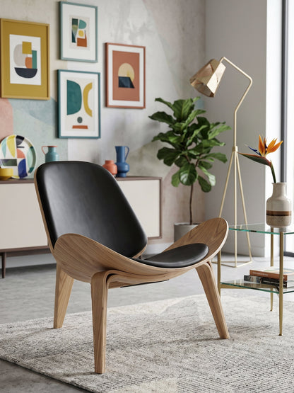 Armchair Edgar Black 92x80x76