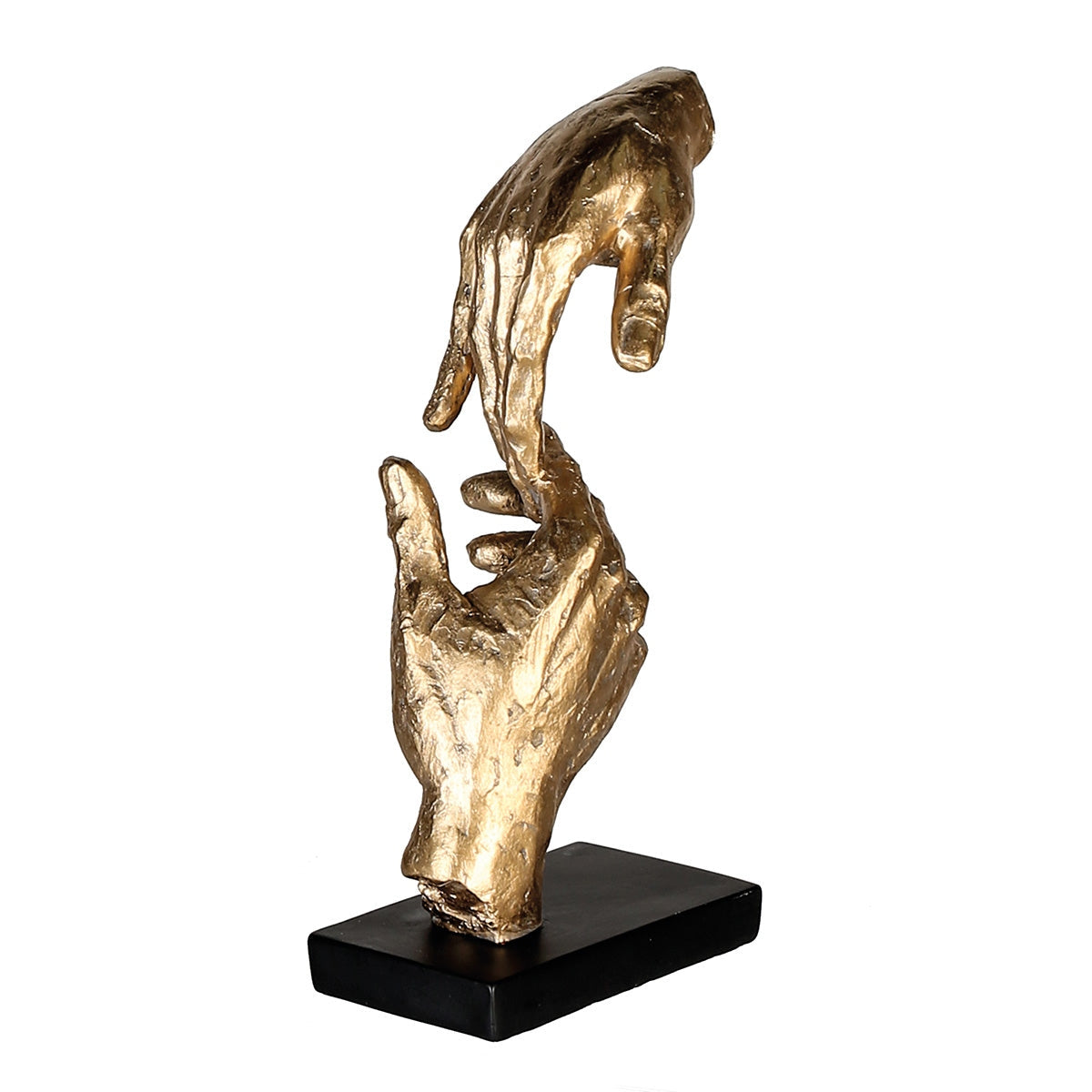 Γλυπτό Χέρια 'Two Hands' Πολυρεζίνη Χρυσό 8x13.5x29