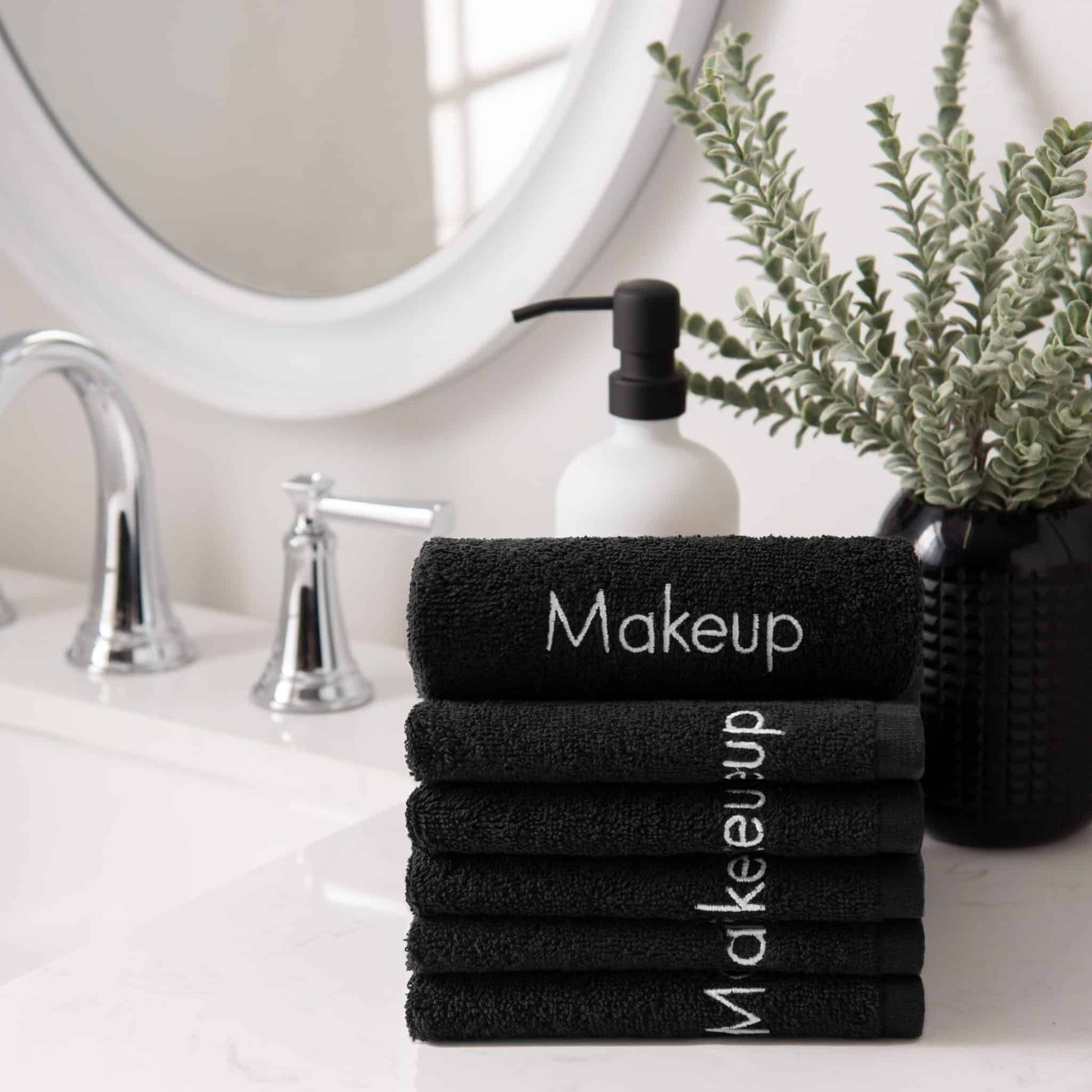 Πετσέτα Make Up 30x50εκ Black