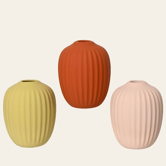 Ματ Κεραμικό Βάζο 8x8x10 Πορτοκαλί