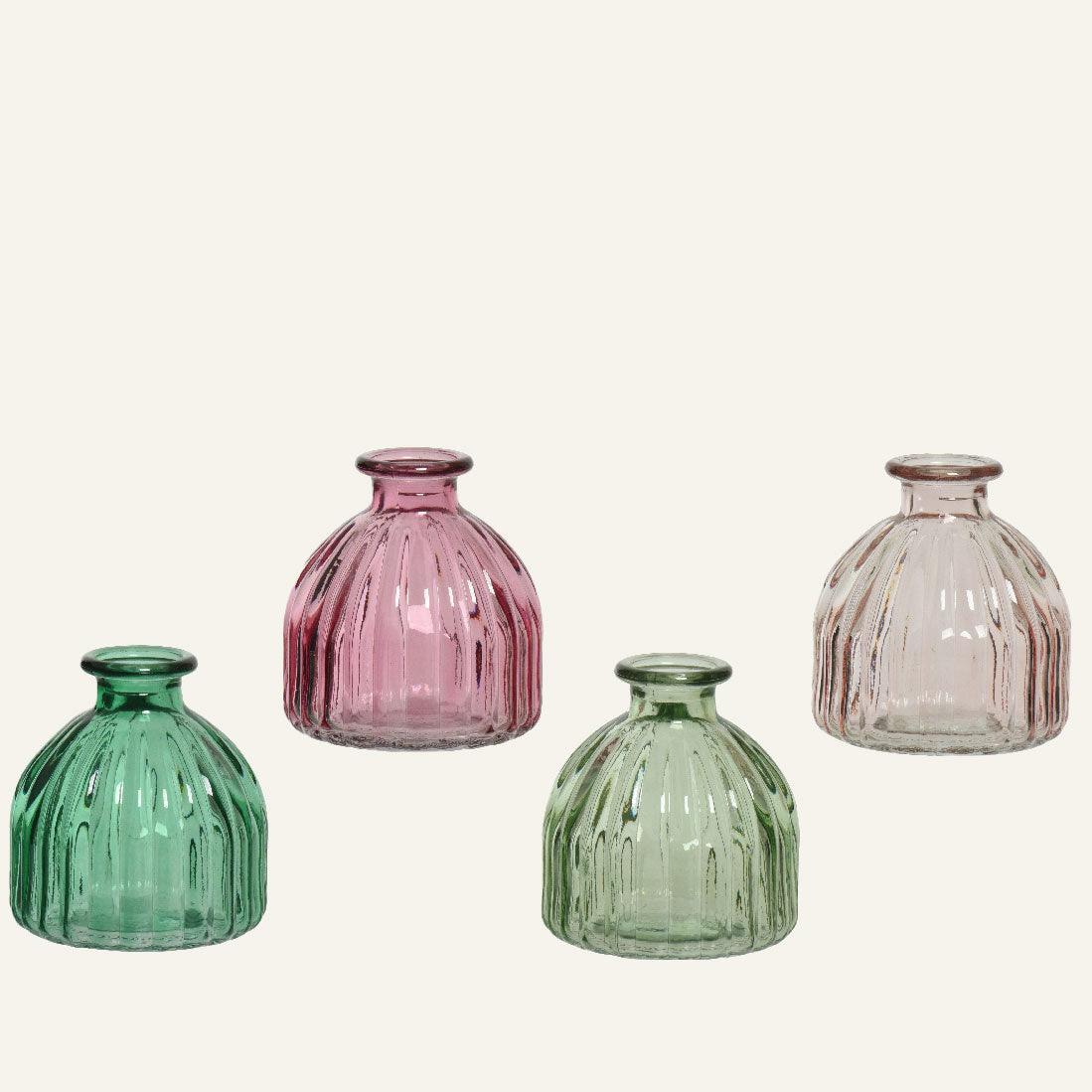 Βάζο Γυάλινο Ρετρό 8x8x9 Λαχανί