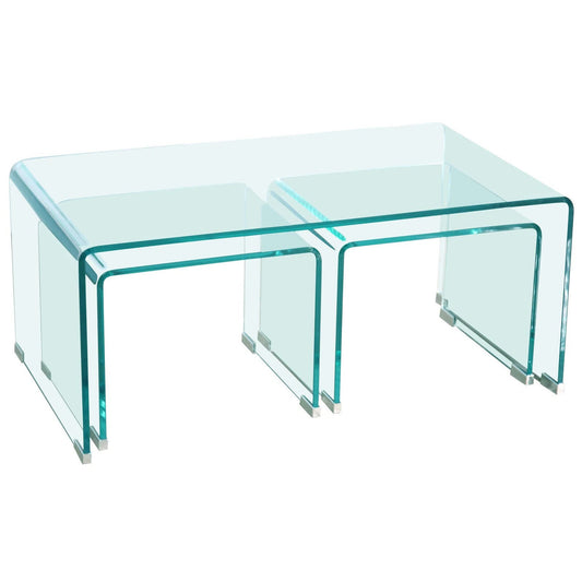 Τραπεζάκια Σαλονιού Crystal Plus 90x50x38