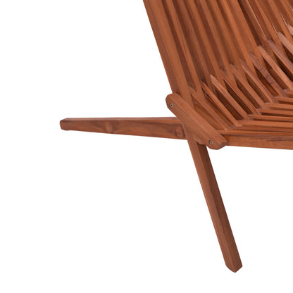 Πολυθρόνα Phoenox Πτυσσόμενη Φυσικό Teak Ξύλο 65x90x87