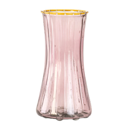 ΓΥΑΛΙΝΟ ΒΑΖΟ ΜΕ ΑΝΑΓΛΥΦΕΣ ΓΡΑΜΜΕΣ ΜΩΒ 12x12x24