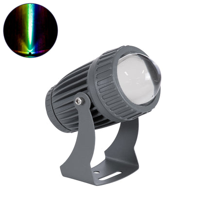 SPOT-FENIA 90137 Σποτ Φωτισμου Wall Washer LED 10W 1000lm 5° DC 24V DMX512 Αδιάβροχο IP65 D7 x H12cm RGB - Γκρι Ανθρακί