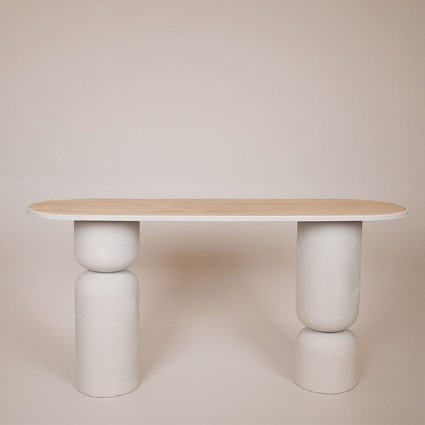 ΚΟΝΣΟΛΑ ΜΕΤΑΛΛΙΚΗ ΛΕΥΚΗ 150x45x77