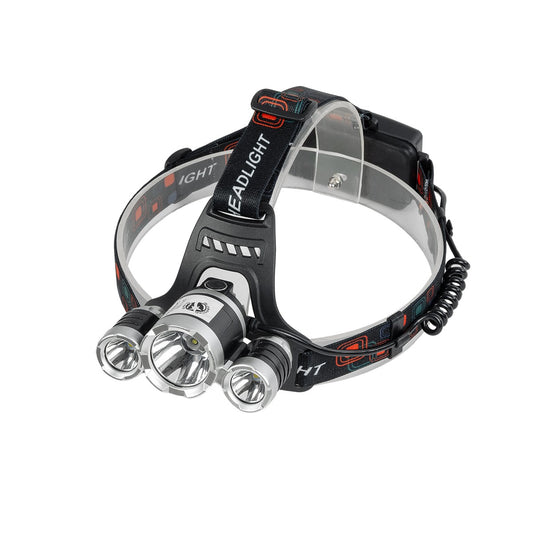 79057 Φακός Κεφαλής Επαναφορτιζόμενος LED CREE XML2-T6 Chip 30 Watt 3000lm με 2 x 18650 Μπαταρίες 6000mAh Ψυχρό Λευκό 6000K