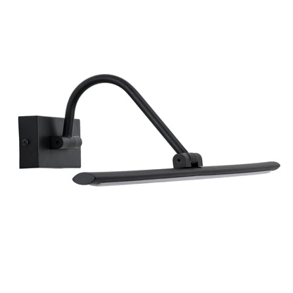 MIRA 60432 Μοντέρνο Φωτιστικό Τοίχου - Απλίκα Καθρέπτη Μπάνιου LED 12W 1400lm 120° AC 220-240V IP20 Φυσικό Λευκό 4500K - Bridgelux SMD Chip - Μαύρο Ματ - Μ60 x Π20 x Υ13