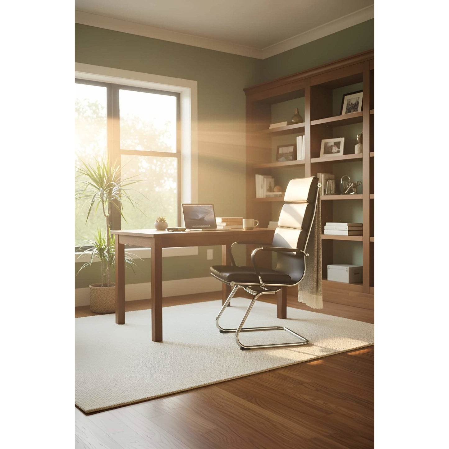 Καρέκλα Υποδοχής Veilstone Reception Μαύρο 55x50x107