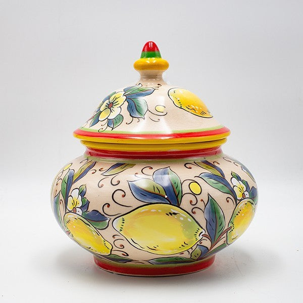 ΔΙΑΚΟΣΜΗΤΙΚΟ ΜΠΩΛ ΚΕΡΑΜΙΚΟ ΜΠΕΖ ΜΕ ΛΕΜΟΝΙΑ 20.5x20.5x22