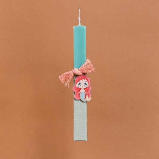 Λαμπάδα Στολισμένη “Γοργόνα” σε Συσκευασία Δώρου