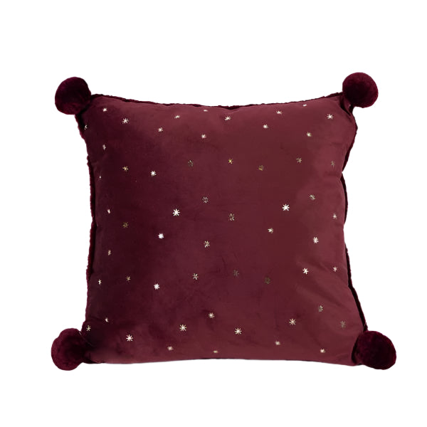 ΜΑΞΙΛΑΡΙ ΜΠΟΡΝΤΟ ΒΕΛΟΥΔΟ ΜE ΧΡΥΣΑ ΑΣΤΕΡΑΚΙΑ 45x5x45