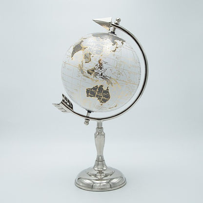 ΥΔΡΟΓΕΙΟΣ ΜΕΤΑΛΛΙΚΗ ΛΕΥΚΗ - ΑΣΗΜΙ 20x43εκ