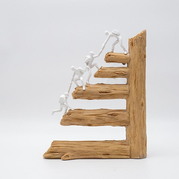 ΔΙΑΚΟΣΜΗΤΙΚΟ ΓΛΥΠΤΟ ΜΕ ΑΝΘΡΩΠΙΝΕΣ ΦΙΓΟΥΡΕΣ ΠΟΥ ΣΚΑΡΦΑΛΩΝΟΥΝ ΠΟΛΥΡΕΖΙΝ ΦΥΣΙΚΟ-ΛΕΥΚΟ 22x6.5x26