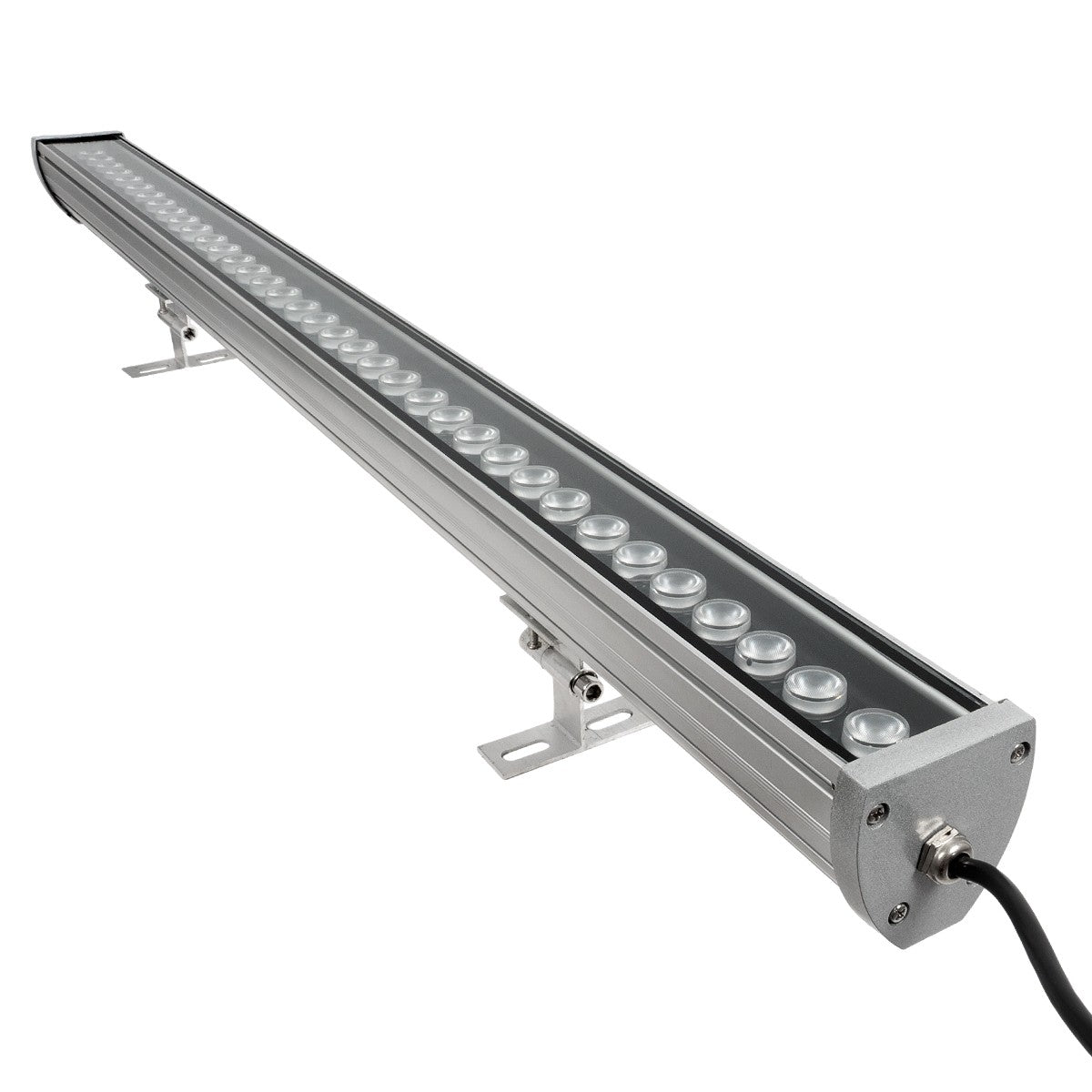WASHERMOZA 999-0267 Wall Washer LED Light Bar 72W 6120lm 10-30° DC 24V Waterproof IP66 Multicolor RGB Dimmable - Bridgelux SMD Chip - Anthracite Grey - L100 x W5 x H4