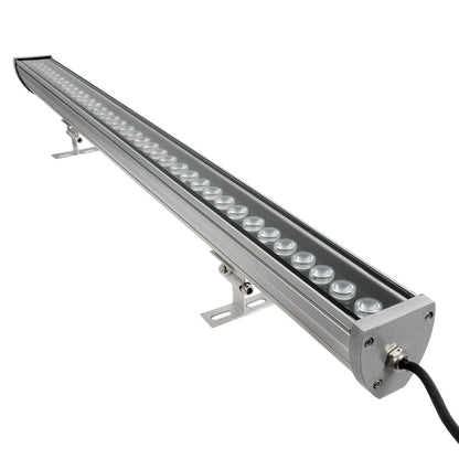 WASHERMOZA 999-0267 Wall Washer LED Light Bar 72W 6120lm 10-30° DC 24V Waterproof IP66 Multicolor RGB Dimmable - Bridgelux SMD Chip - Anthracite Grey - L100 x W5 x H4