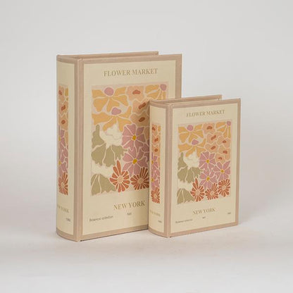 S/2 ΚΟΥΤΙΑ ΒΙΒΛΙΑ ΞΥΛΙΝΑ ΜΠΕΖ 19x7x27