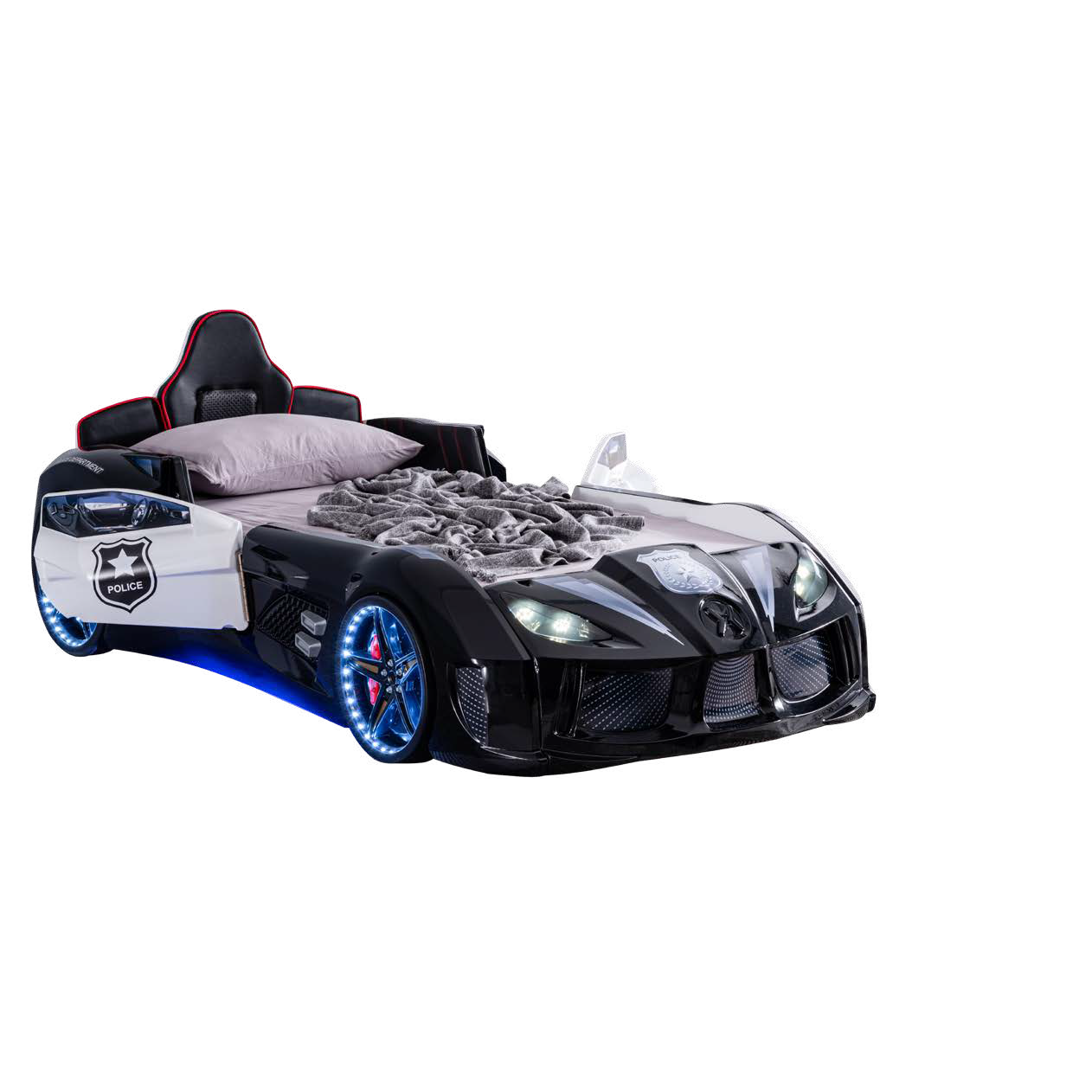 Παιδικό Κρεβάτι Police Racer LED 122x230x90