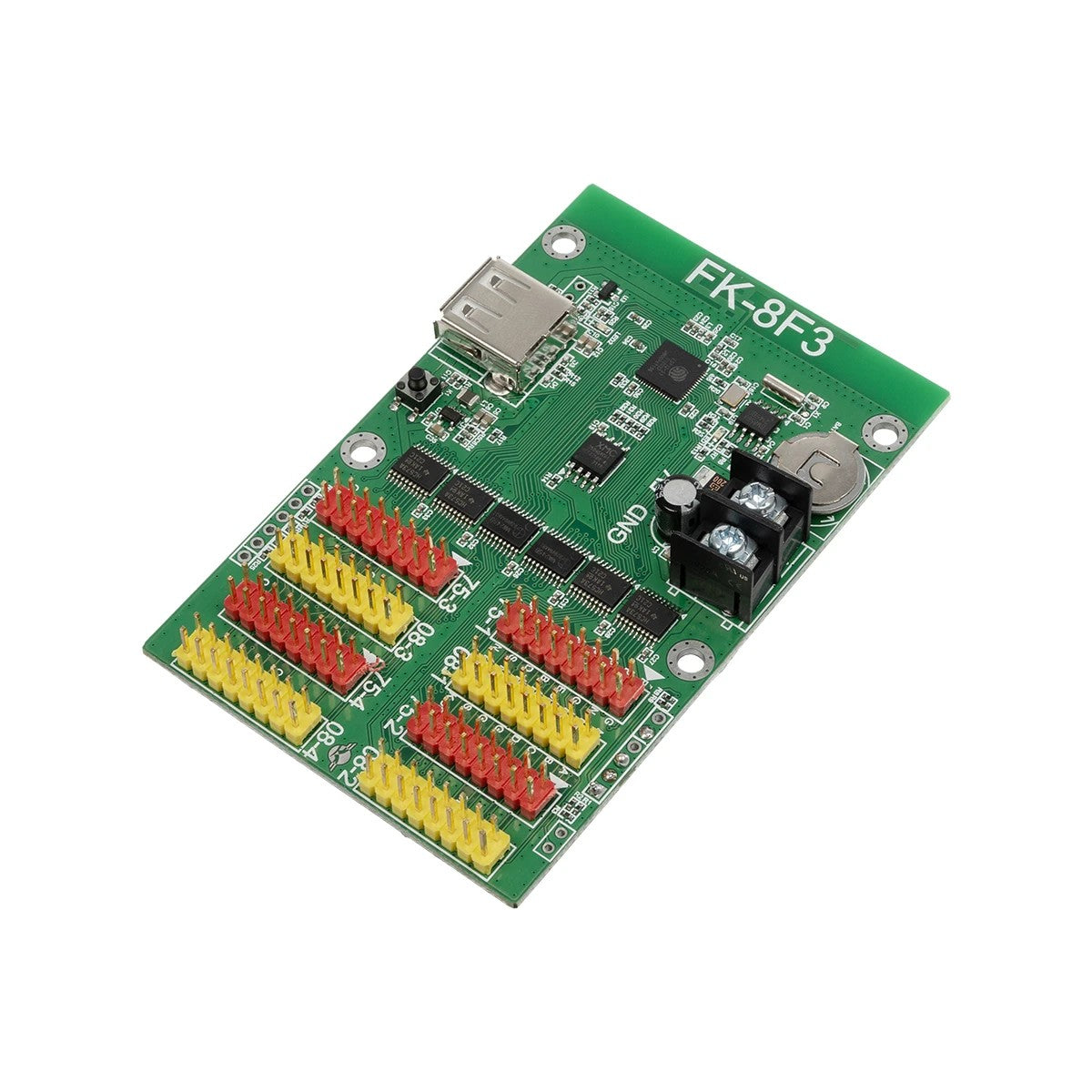 CARD-FK-8F3 90092 Κάρτα Εικόνας για Πολύχρωμες RGB LED Κυλιόμενες Ψηφιακές Επιγραφές/Οθόνες DC 5V IP20 - 768x64/384x128 Pixels - Μ9.5 x Π6.2 x Υ1.6
