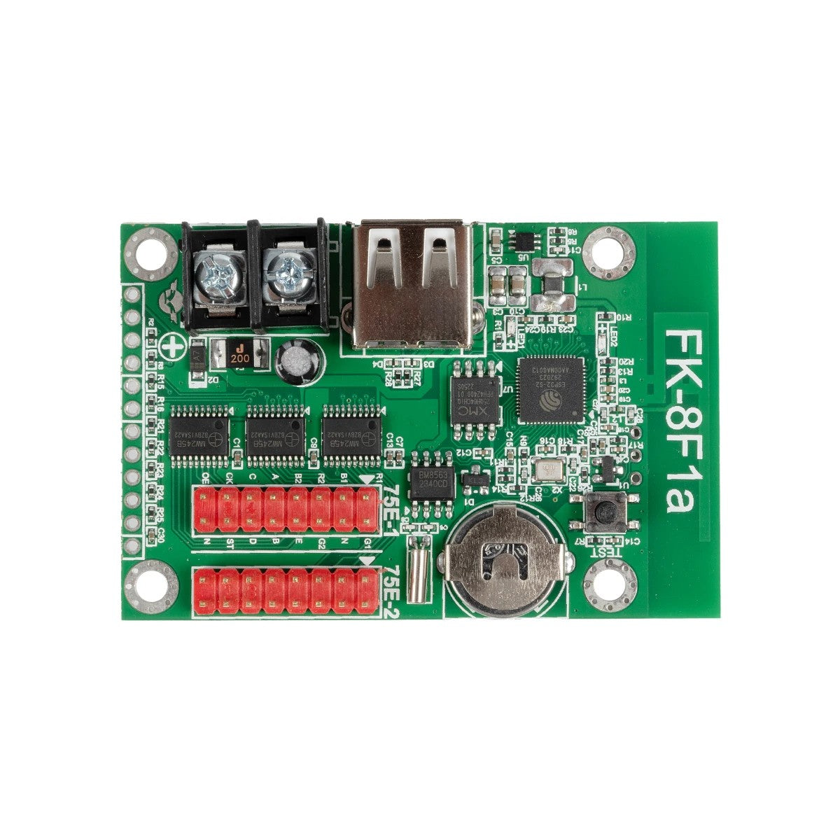 CARD-FK-8F1a 90094 Κάρτα Εικόνας για Πολύχρωμες RGB LED Κυλιόμενες Ψηφιακές Επιγραφές/Οθόνες DC 5V IP20 - 1536x16/768x32 Pixels - Μ6.7 x Π4.5 x Υ1.5