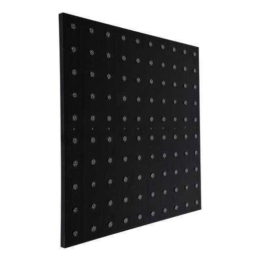 90117 Digital Pixel Addressable Facade Panel - Ψηφιακό Πάνελ Πρόσοψης Κτιρίων LED SMD 3535 75W/m2 100LED/m2 100PIXEL/m2 SPI/TTL Protocol IC UCS512B 4500lm/m2 120° DC 12V IP67 RGB - Μαύρο Σώμα - Μ100 x Π100 x Υ3cm