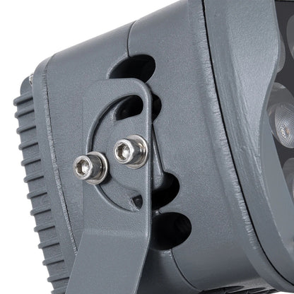 FLOOD-XENA 90121 Προβολέας Σποτ Wall Washer LED 12W 1320lm 10° AC 220-240V Αδιάβροχο IP65 Θερμό Λευκό 2700K - Γκρι Ανθρακί - Μ13.5 x Π11 x Υ15