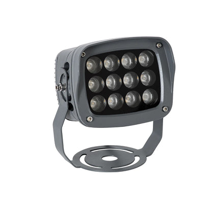 FLOODXENA 90122 Spotlight Wall Washer LED 12W 1380lm 10° AC 220-240V Waterproof IP65 Natural White 4500K - Bridgelux SMD Chip - Anthracite Grey Matte - L13.5 x W11.5 x H15