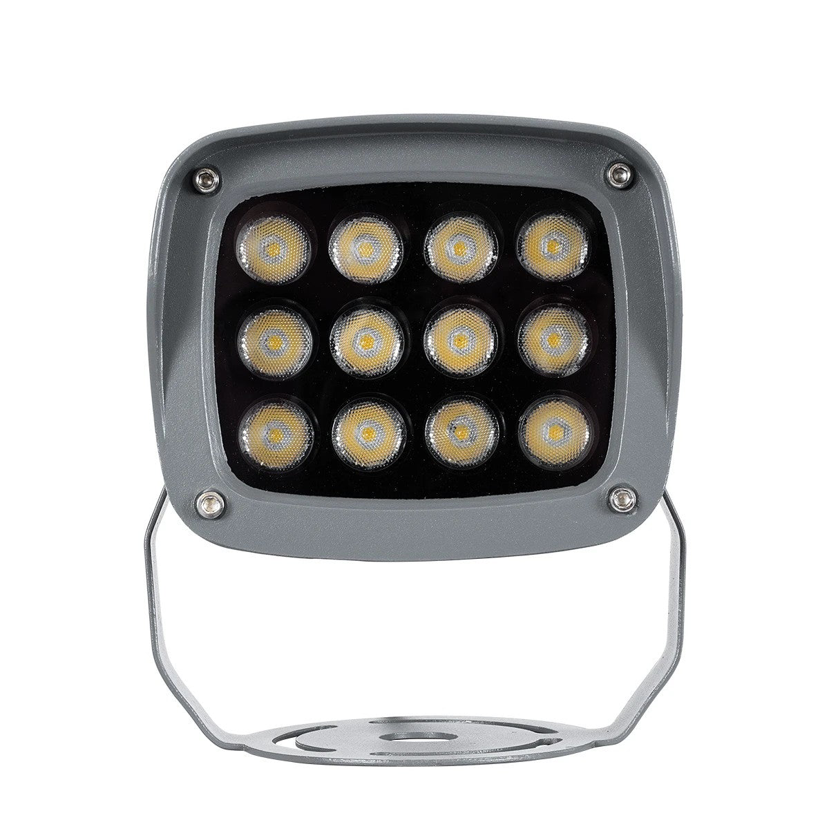 FLOODXENA 90122 Spotlight Wall Washer LED 12W 1380lm 10° AC 220-240V Waterproof IP65 Natural White 4500K - Bridgelux SMD Chip - Anthracite Grey Matte - L13.5 x W11.5 x H15