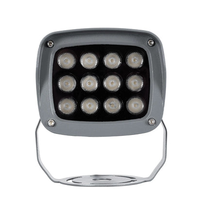 FLOODXENA 90125 LED Spot Wall Washer 12W 1020lm 10° AC 220-240V Waterproof IP65 Fuchsia - Bridgelux SMD Chip - Anthracite Grey - L13.5 x W11 x H15