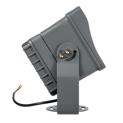 FLOODXENA 90129 Προβολέας Σποτ Wall Washer LED 24W 2760lm 10° AC 220-240V Αδιάβροχο IP65 Φυσικό Λευκό 4500K - Bridgelux SMD Chip - Γκρι Ανθρακί - Μ18 x Π13.5 x Υ18