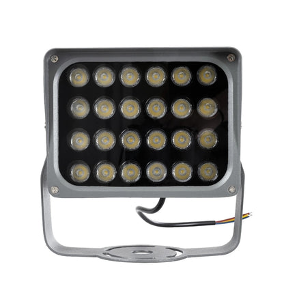 FLOODXENA 90129 Προβολέας Σποτ Wall Washer LED 24W 2760lm 10° AC 220-240V Αδιάβροχο IP65 Φυσικό Λευκό 4500K - Bridgelux SMD Chip - Γκρι Ανθρακί - Μ18 x Π13.5 x Υ18