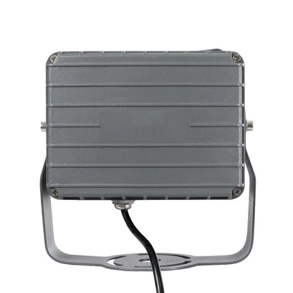 FLOODXENA 90129 Προβολέας Σποτ Wall Washer LED 24W 2760lm 10° AC 220-240V Αδιάβροχο IP65 Φυσικό Λευκό 4500K - Bridgelux SMD Chip - Γκρι Ανθρακί - Μ18 x Π13.5 x Υ18