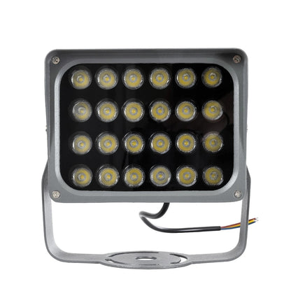 FLOODXENA 90130 Προβολέας Σποτ Wall Washer LED 24W 2880lm 10° AC 220-240V Αδιάβροχο IP65 Ψυχρό Λευκό 6000K - Bridgelux SMD Chip - Γκρι Ανθρακί - Μ18 x Π12 x Υ18