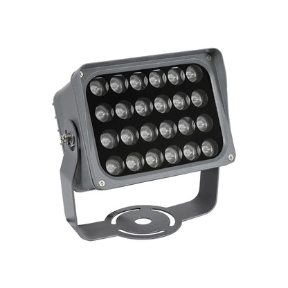 FLOODXENA 90132 Spotlight Wall Washer LED 24W 2040lm 10° AC 220-240V Waterproof IP65 Fuchsia - Bridgelux SMD Chip - Anthracite Grey - L18 x W13.5 x H18