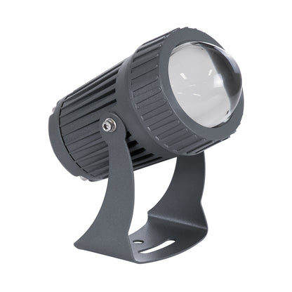 SPOT-FENIA 90134 Αρχιτεκτονικό Σποτ Φωτισμου LED 10W 1150lm 5° DC 24V Αδιάβροχο IP65 Φυσικό Λευκό 4500K Dimmable - Γκρι Ανθρακί - Μ7 x Π7 x Υ12