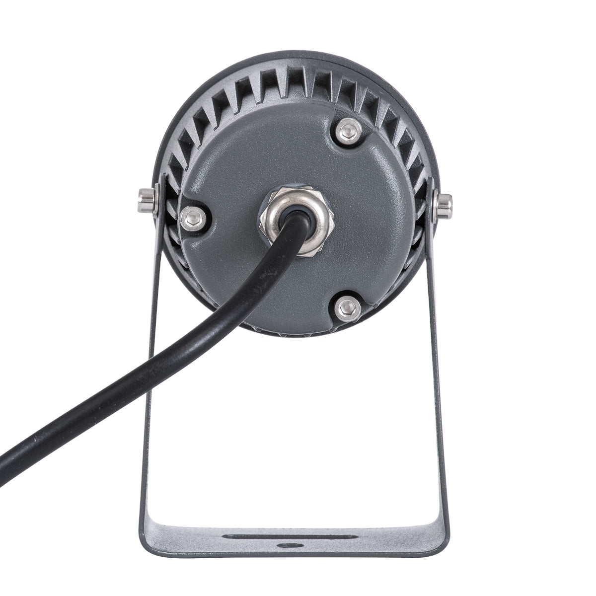 SPOT-FENIA 90134 Αρχιτεκτονικό Σποτ Φωτισμου LED 10W 1150lm 5° DC 24V Αδιάβροχο IP65 Φυσικό Λευκό 4500K Dimmable - Γκρι Ανθρακί - Μ7 x Π7 x Υ12