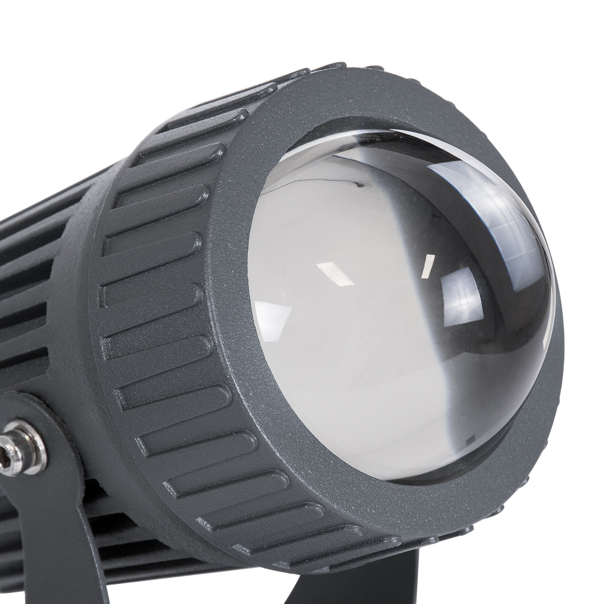 SPOT-FENIA 90136 Αρχιτεκτονικό Σποτ Φωτισμου LED 10W 850lm 5° DC 24V Αδιάβροχο IP65 Μπλε Dimmable - Γκρι Ανθρακί - Μ7 x Π7 x Υ12