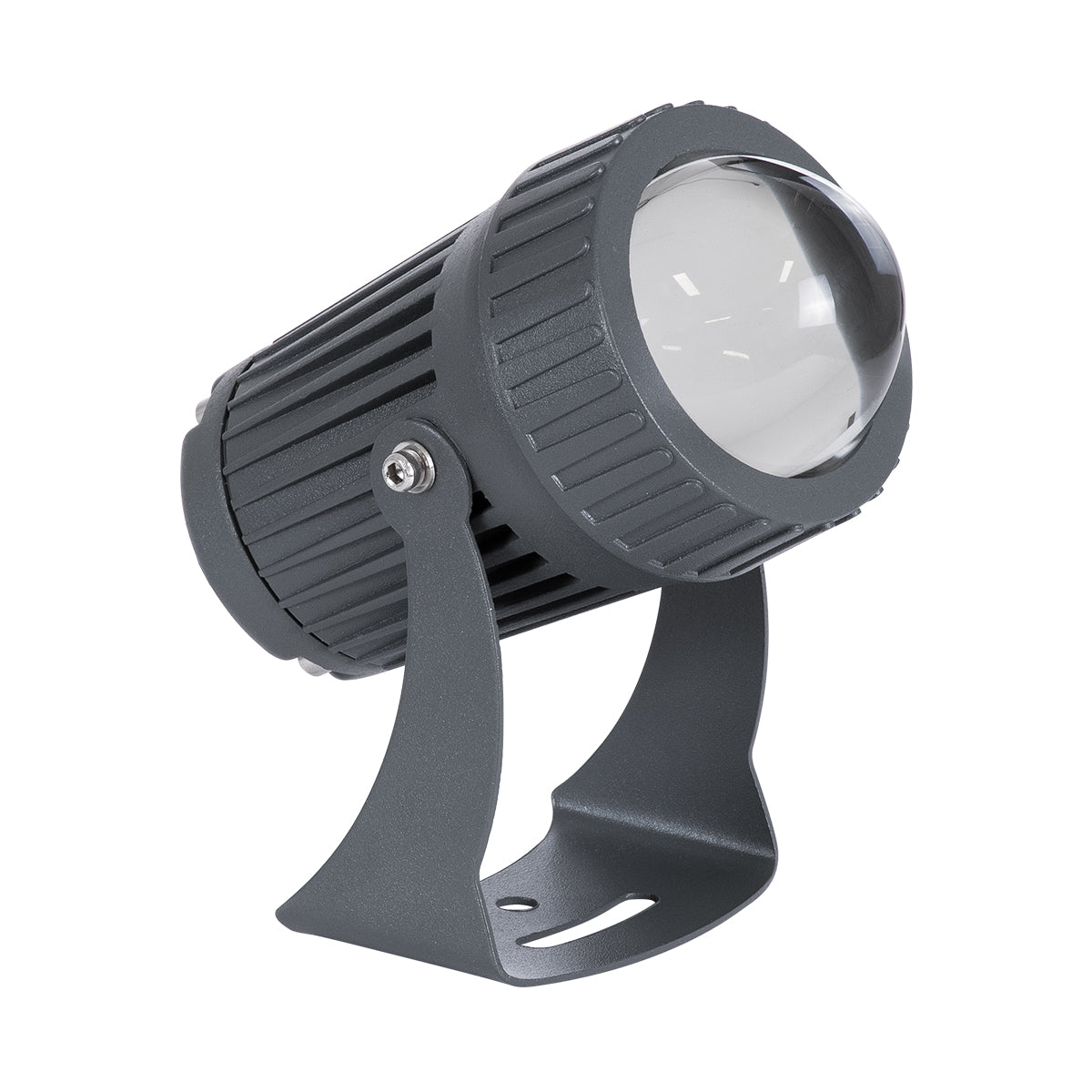 SPOT-FENIA 90136 Αρχιτεκτονικό Σποτ Φωτισμου LED 10W 850lm 5° DC 24V Αδιάβροχο IP65 Μπλε Dimmable - Γκρι Ανθρακί - Μ7 x Π7 x Υ12