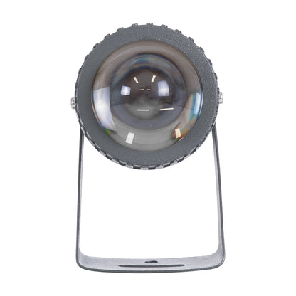 SPOT-FENIA 90136 Αρχιτεκτονικό Σποτ Φωτισμου LED 10W 850lm 5° DC 24V Αδιάβροχο IP65 Μπλε Dimmable - Γκρι Ανθρακί - Μ7 x Π7 x Υ12