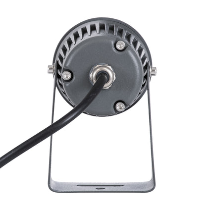 SPOT-FENIA 90136 Αρχιτεκτονικό Σποτ Φωτισμου LED 10W 850lm 5° DC 24V Αδιάβροχο IP65 Μπλε Dimmable - Γκρι Ανθρακί - Μ7 x Π7 x Υ12