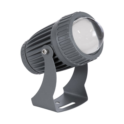 SPOT-FENIA 90137 Σποτ Φωτισμου Wall Washer LED 10W 1000lm 5° DC 24V DMX512 Αδιάβροχο IP65 D7 x H12cm RGB - Γκρι Ανθρακί