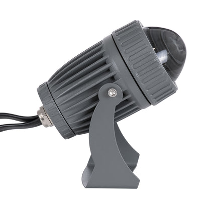 SPOT-FENIA 90137 Σποτ Φωτισμου Wall Washer LED 10W 1000lm 5° DC 24V DMX512 Αδιάβροχο IP65 D7 x H12cm RGB - Γκρι Ανθρακί