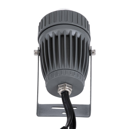 SPOT-FENIA 90137 Σποτ Φωτισμου Wall Washer LED 10W 1000lm 5° DC 24V DMX512 Αδιάβροχο IP65 D7 x H12cm RGB - Γκρι Ανθρακί